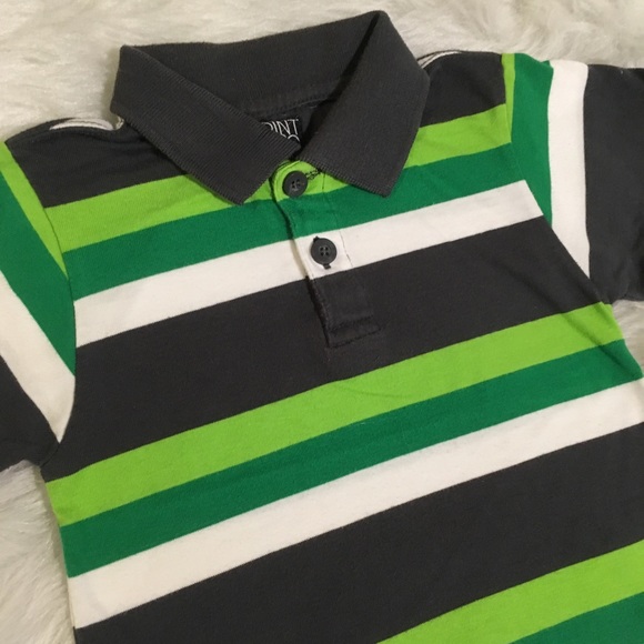 [Point Zero] Striped Polo Shirt - Picture 4 of 5